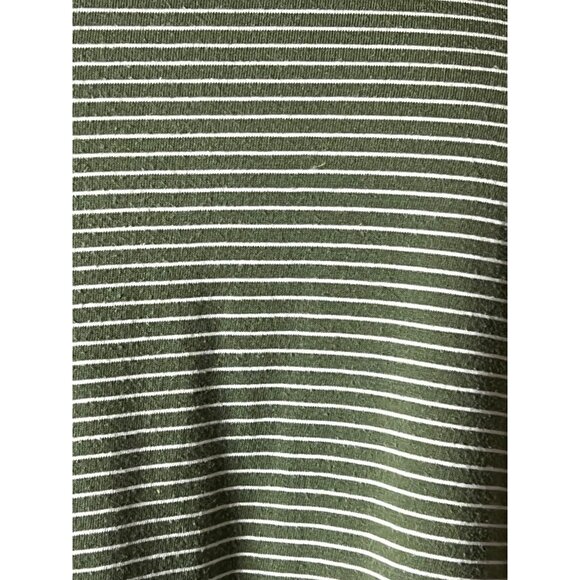 Terra & Sky Women's Striped Green OX (14W) T-Shirt Dress Mini Boho - Picture 6 of 10